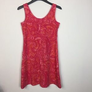 Athleta Pink Orange Sleeveless Fitness Dress
